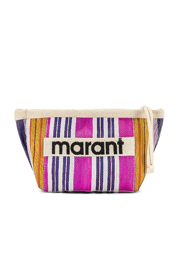 view 1 of 4 Powden Clutch in Fuchsia