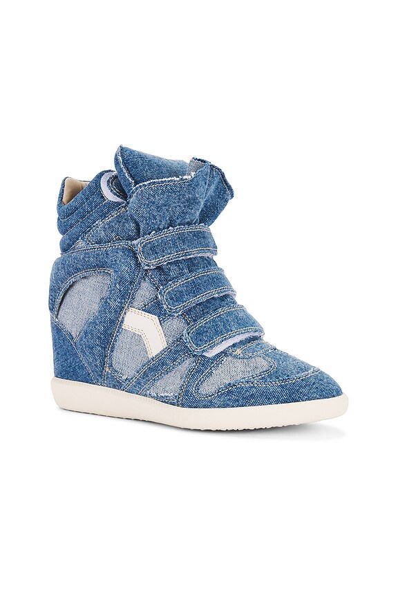 view 2 of 6 Bekett Sneaker Wedge in Light Blue