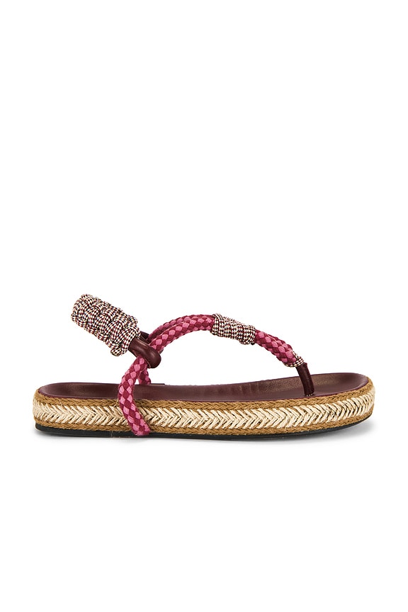 view 1 of 5 Gypso Sandal in Multicolor Burgundy