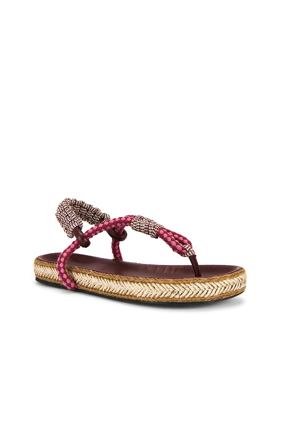 view 2 of 5 Gypso Sandal in Multicolor Burgundy