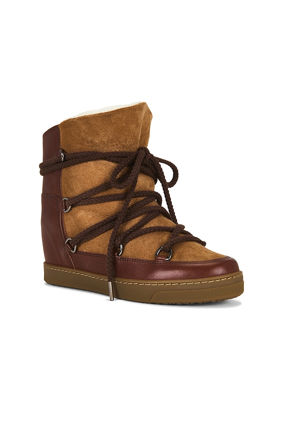 view 2 of 5 Nowles Boot in Dark Brown & Ochre