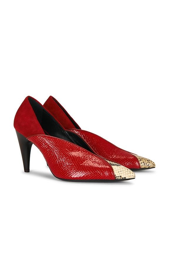 view 2 of 7 ESCARPIN LUZA in Scarlet Red & Sahara