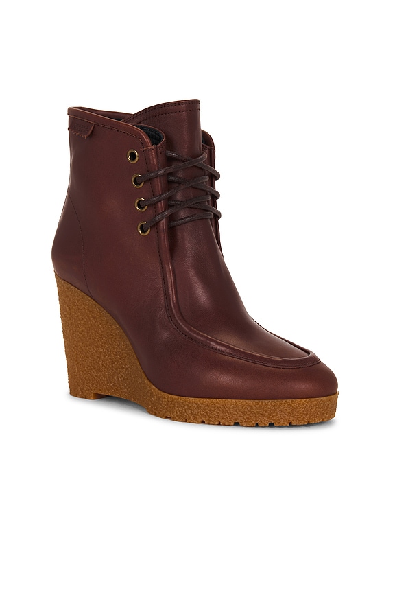 view 2 of 5 Cylia Wedge Boot in Dark Brown