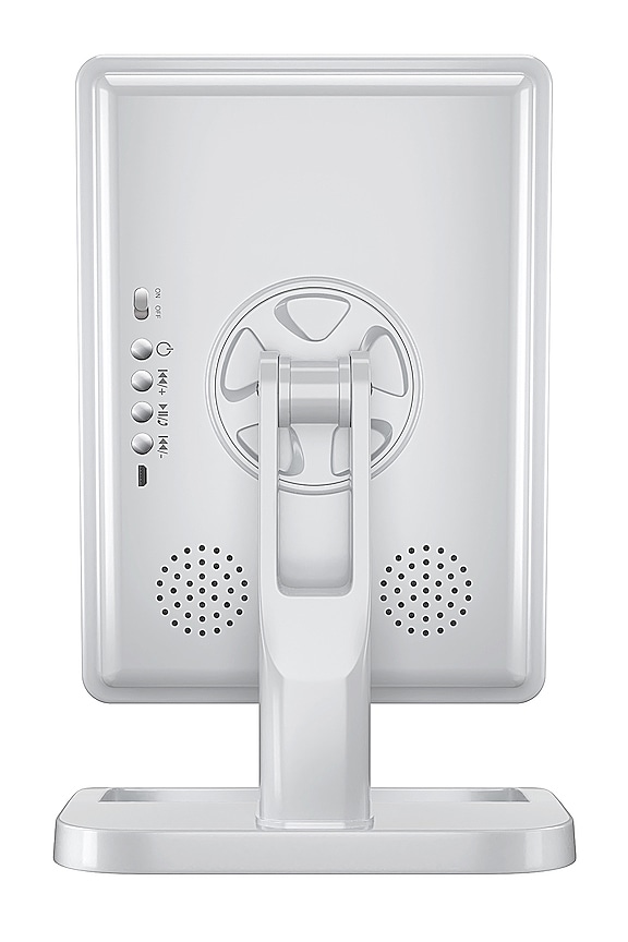 view 2 of 2 Touch XL Dimmable LED Makeup Mirror With Bluetooth in White