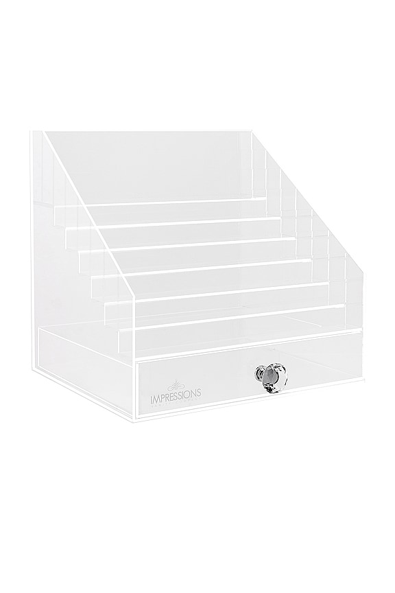 view 2 of 2 ORGANISEUR À MAQUILLAGE EN ACRYLIQUE DIAMOND COLLECTION in Clear