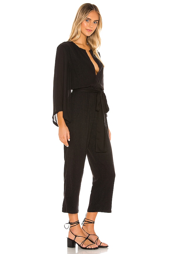 view 2 of 3 COMBINAISON MANCHES LONGUES MAZIE in Black