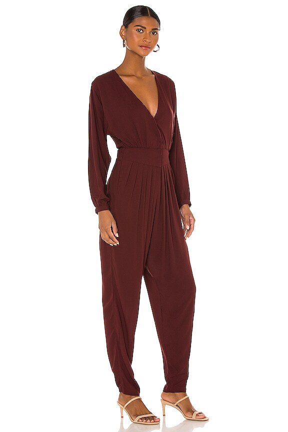 view 2 of 3 Gianyar Pleated Jumpsuit in Port