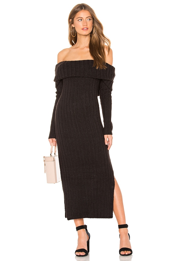 view 2 of 4 Cappuccino Cowl Neck Dress in Black