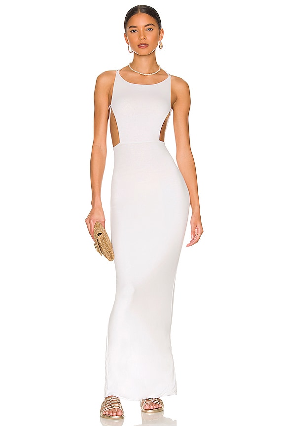 view 2 of 3 Tamri Maxi String Back Dress in White