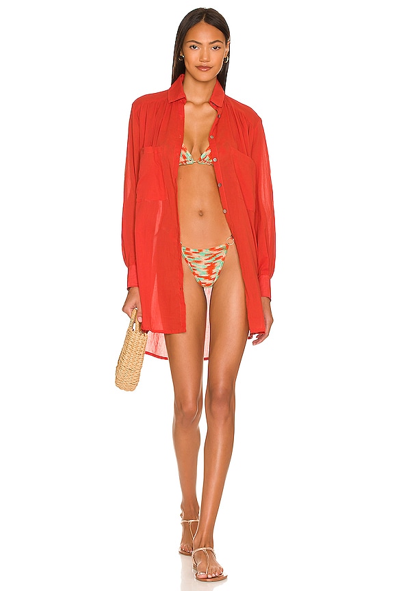 view 1 of 4 Sari Shirt Mini Dress in Amor