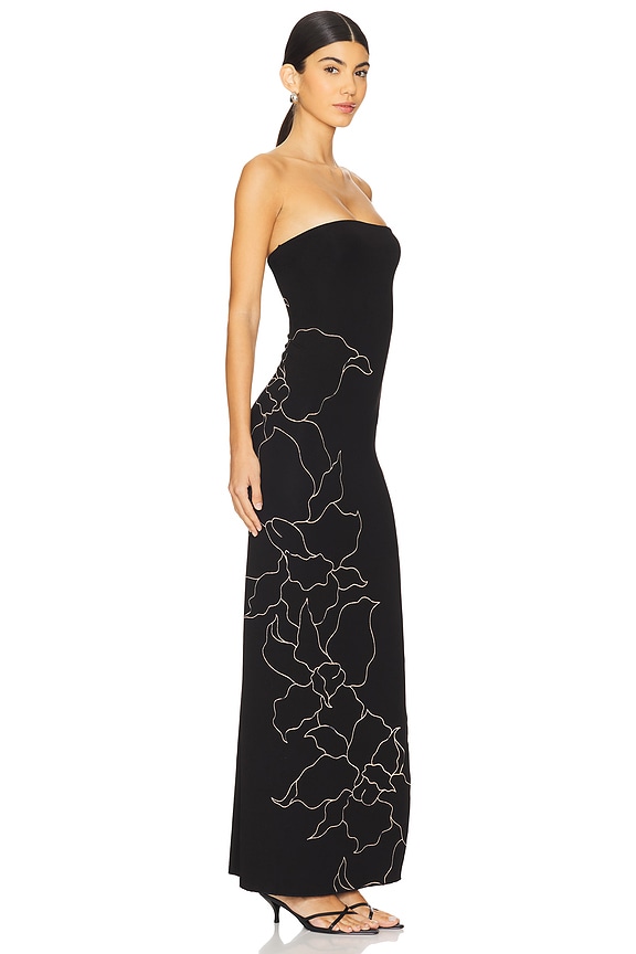 view 2 of 3 МАКСИ ПЛАТЬЕ JADE HANDPAINTED in Sable