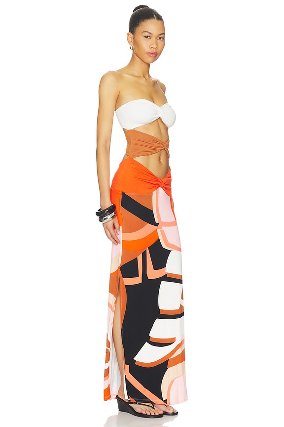 view 2 of 3 ROBE MAXI CHARLIE in Picasso Mix