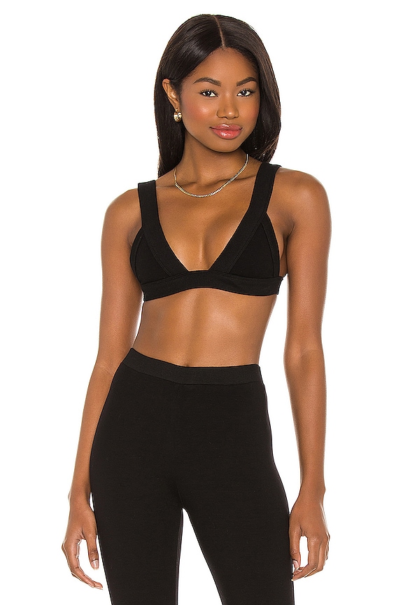 view 1 of 4 Lente Solid Bold Triangle Bra in Black