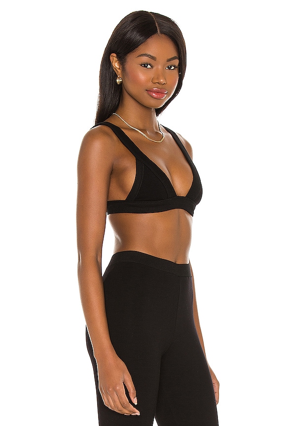 view 2 of 4 Lente Solid Bold Triangle Bra in Black