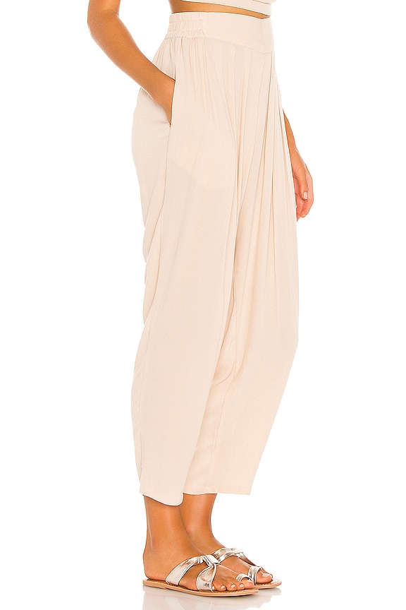 view 2 of 4 Tanah Solid 80s Pleated Trouser in Doe