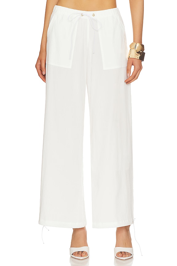 view 2 of 5 PANTALON PARACHUTE JEAN in White
