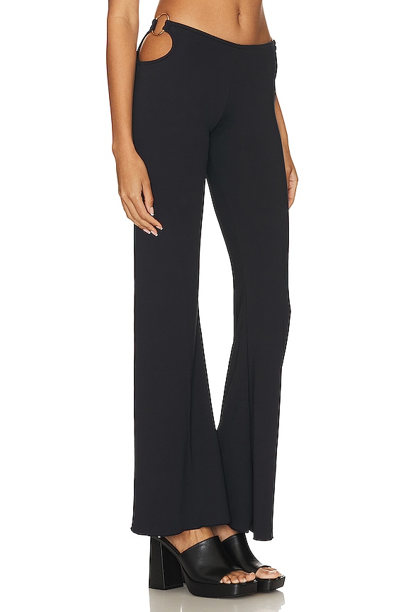 view 2 of 4 PANTALONES DE CONTRABANDO DE ANILLO LETICIA in Black