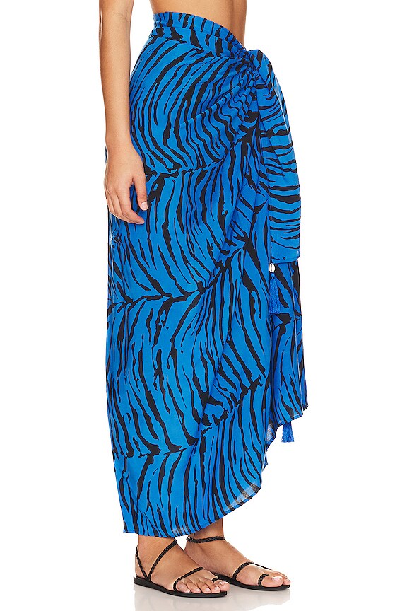 view 2 of 4 SARONG IMPRIMÉ in Blue Cat
