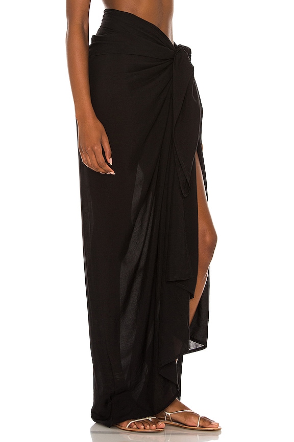 view 2 of 5 Sarong Skirt in Black