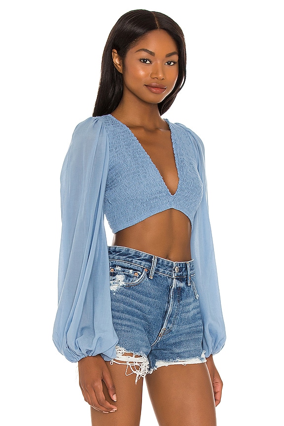 view 2 of 4 Biru Crop Top in Sky