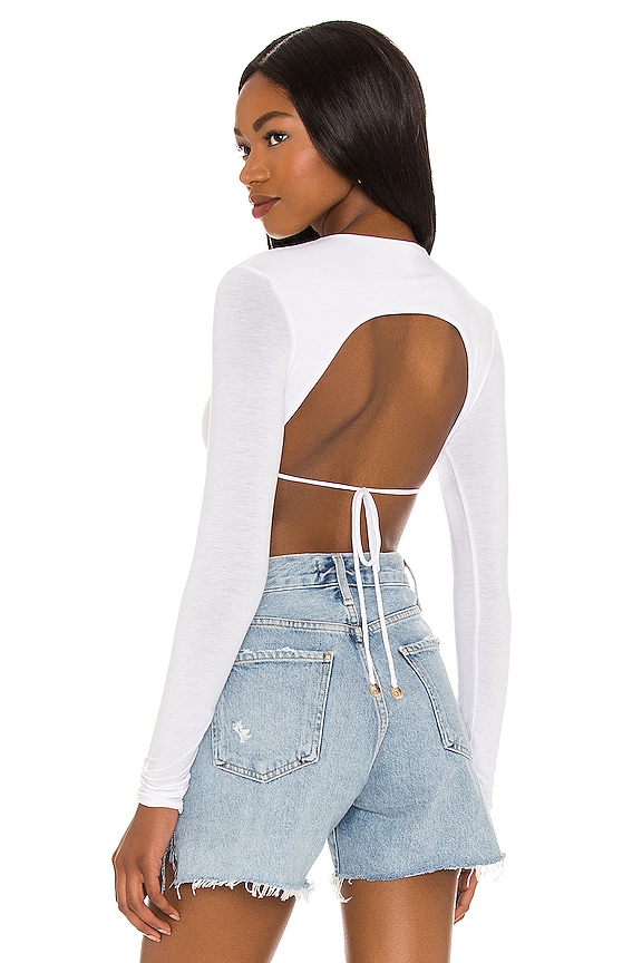 view 1 of 4 Pua Long Sleeve Top in White