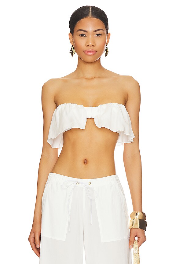 view 2 of 5 TOP BANDA BEATRIX in White