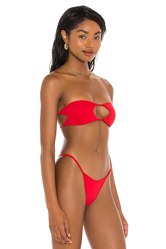 view 2 of 4 HAUT DE MAILLOT DE BAIN BASS in Red