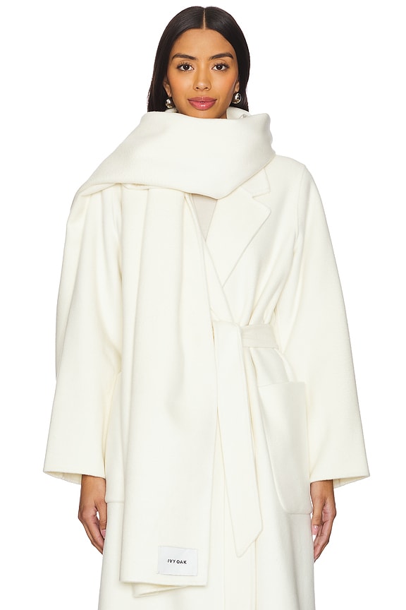 view 1 of 4 AMY ダブルフェイススカーフ in Winter White