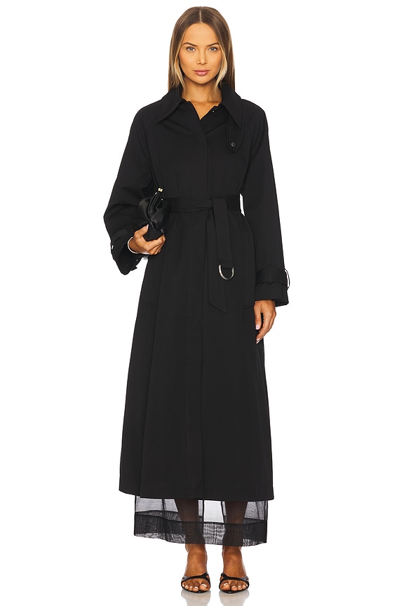 view 2 of 4 Clementine Duster Coat in Black