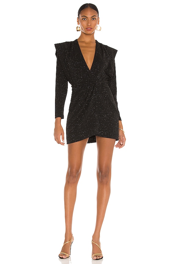 view 1 of 4 Nahilda Dress in Full Black Silver