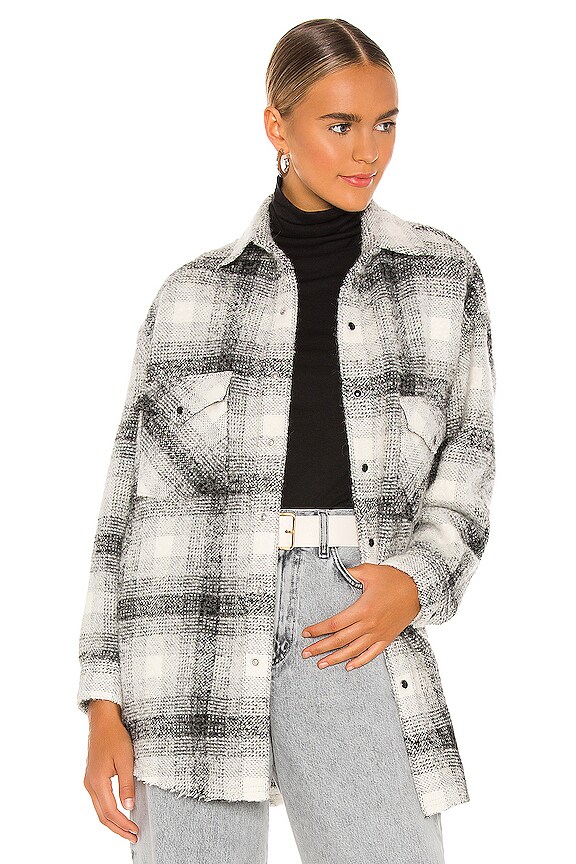 IRO VESTE CHEMISE en Mixed Grey | REVOLVE