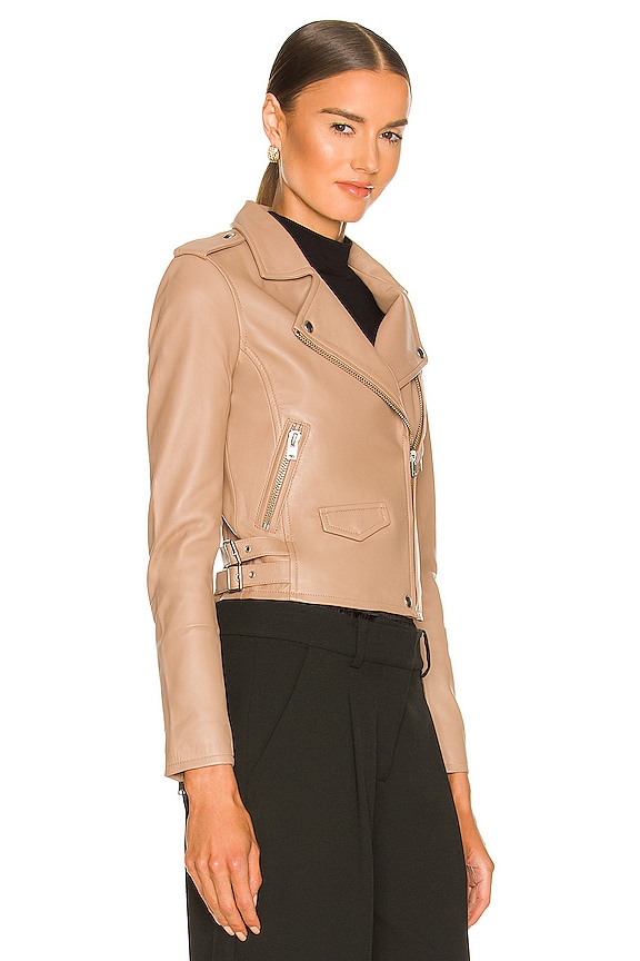 view 2 of 4 Ashville Leather Moto Jacket in Fudge