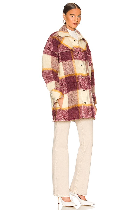 view 2 of 3 CHAQUETÓN PAJE in Berry