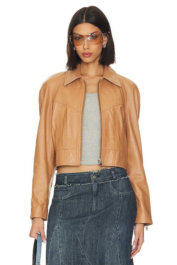 view 1 of 5 Kaja Zip Jacket in Fudge