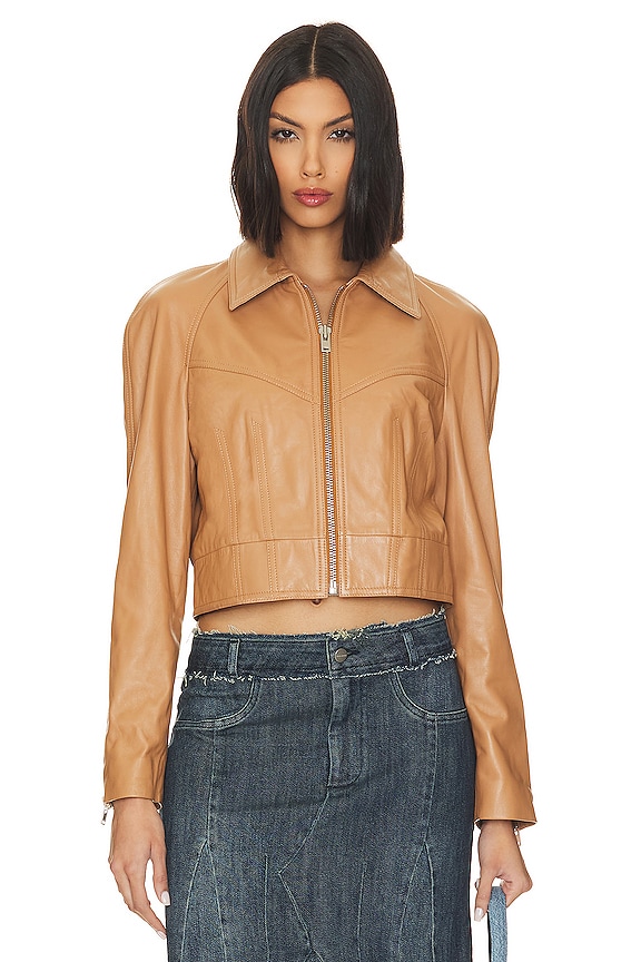 view 2 of 5 Kaja Zip Jacket in Fudge