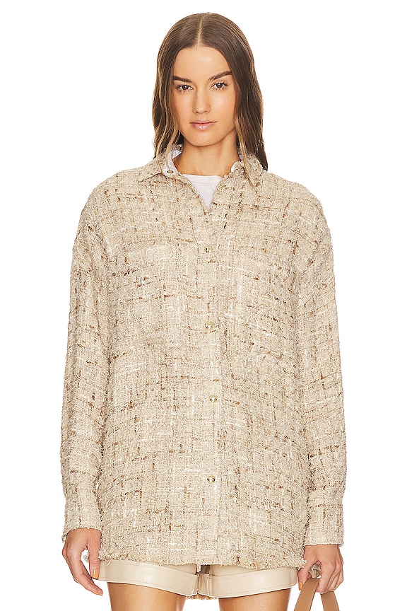 view 2 of 6 Timera Shacket in Mixed Beige