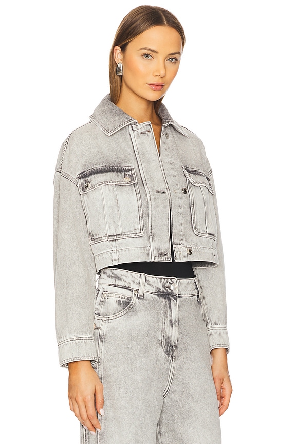view 2 of 4 デニムジャケット in Mixed Grey