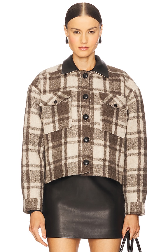 view 2 of 5 Jiura Jacket in Ecru & Brown