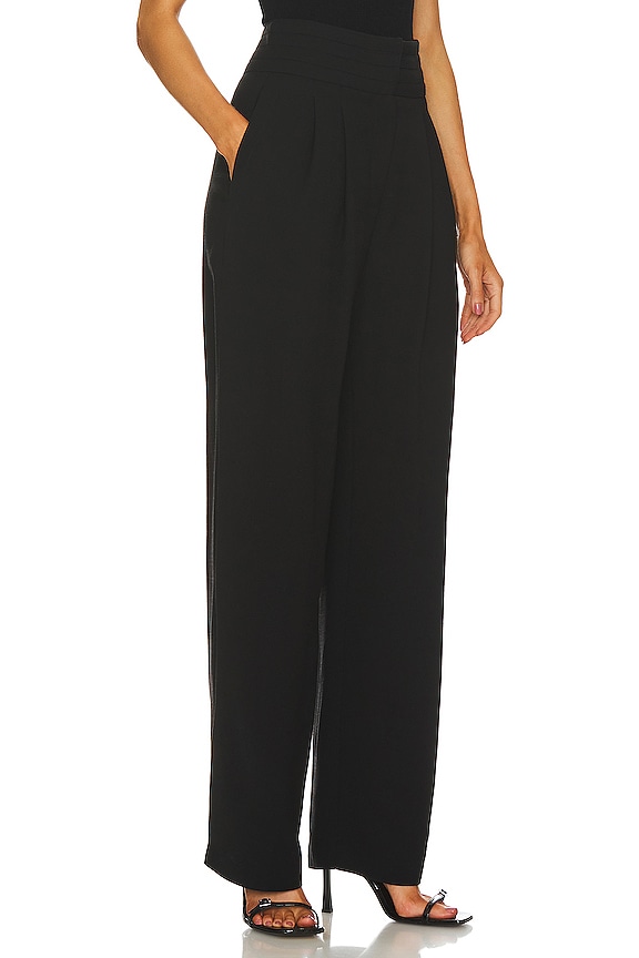 view 2 of 4 PANTALÓN CON TRABILLAS JEON in Black