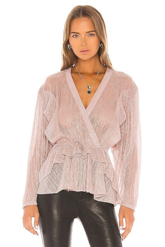 view 1 of 5 Chrysie Blouse in Blush Pink
