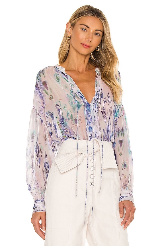 view 1 of 5 Lade Blouse in Multico Blue