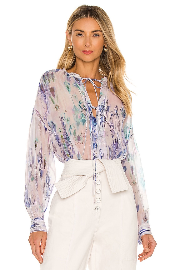 view 2 of 5 Lade Blouse in Multico Blue