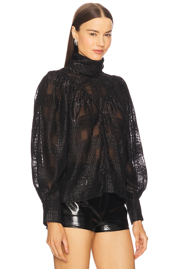 view 2 of 5 Varleta Top in Black Lurex