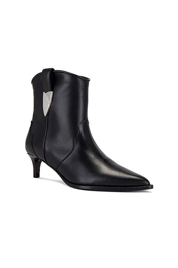 view 2 of 5 BOTAS AL TOBILLO OPALE in Glossy Black