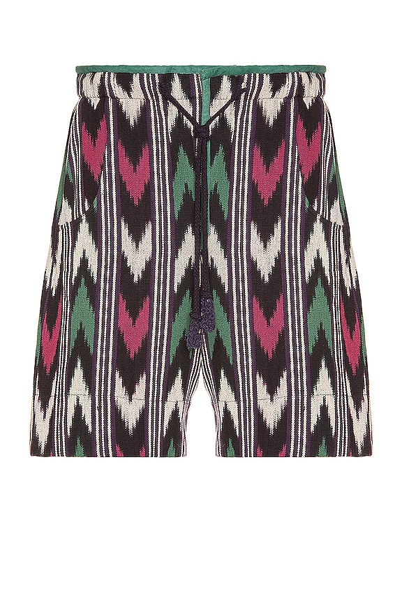 view 1 of 4 Lelian Ikat Cotton Short in Faded Night