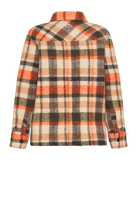 view 2 of 5 Kervon Overshirt in Ecru & Orange