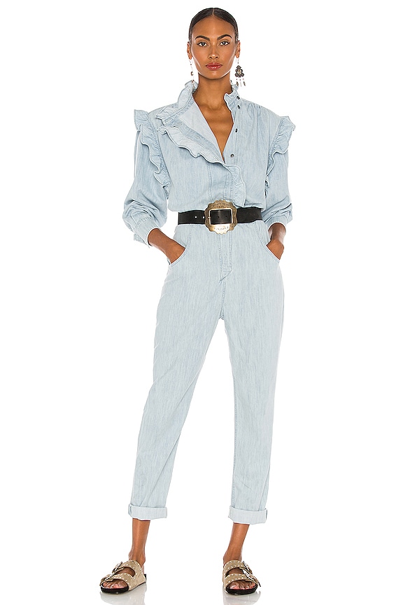 view 1 of 4 Gayle Jumpsuit in Light Blue