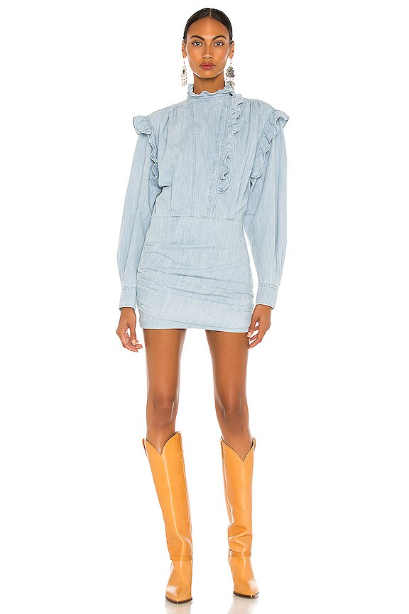 view 2 of 4 МИНИ ПЛАТЬЕ GRETA in Light Blue