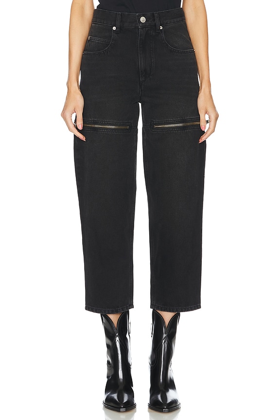 view 2 of 7 Salia Utility Jeans in Faded Black