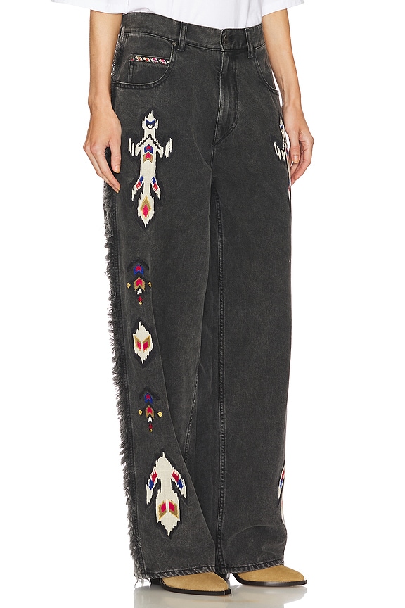 view 2 of 6 ДЖИНСЫ С БАХРОМОЙ MAELLA in Dark Grey